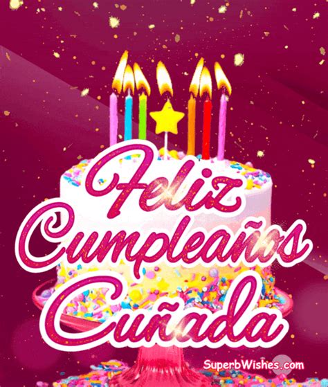 feliz cumpleaños cuñada gif|Feliz Cumpleaños para una Cuñada